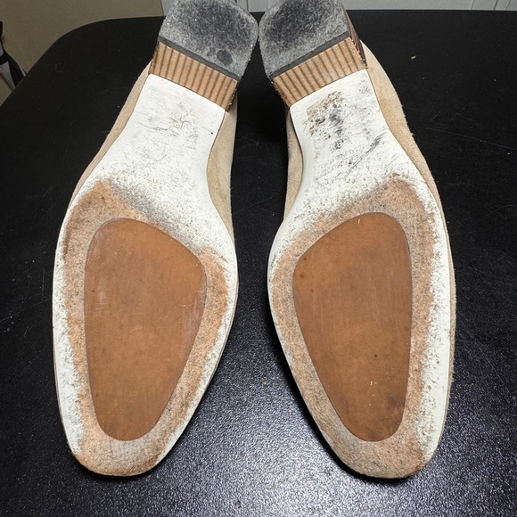 Ron White EUR 38.5 tan suede weatherproof made in Italy - Picture 9 of 12